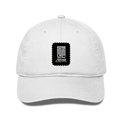 Classic Baseball Cap | Universal Fit | Drill Cotton | Sun Protection, Breathable | Unisex | Typographic | Determination | Everyday | Confident - front - White - mockup 1