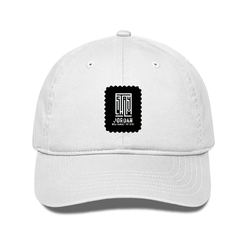 Classic Baseball Cap | Universal Fit | Drill Cotton | Sun Protection, Breathable | Unisex | Typographic | Determination | Everyday | Confident - front - White - mockup 1
