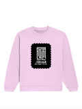 Oversized Sweatshirt | Roomy Relaxed Fit | 400 GSM Cotton Blend | Embroidery | Pre-Shrunk Drop Shoulder | Unisex Adult | Typographic | Determination - front - Light Baby Pink - mockup 1
