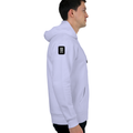 Oversized Hoodie | Relaxed Fit Drop Shoulder Unisex | 400 GSM Cotton Blend Embroidery | Pre-Shrunk Bio Washed | Adult | Typographic | Determination - right sleeve - Lavender - mockup 6