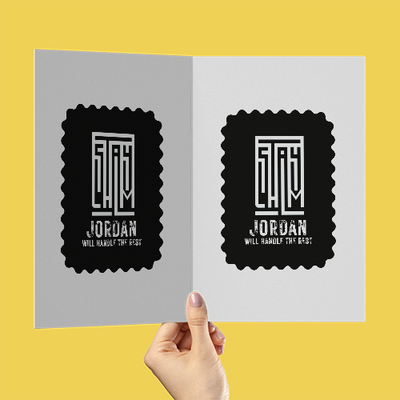 Greeting Card | A5 Folded | Artboard Paper, Digital Print | 4 Pages, Premium Envelope | Unisex | Typographic | Determination | Everyday | Confident - front - White - mockup 1