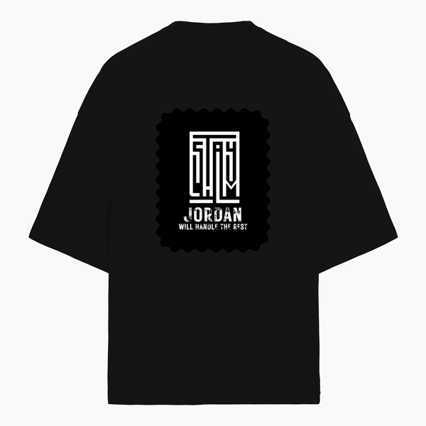 Terry Oversized Tee | Unisex Adult | 260 GSM Terry Cotton Blend | Embroidered | Ultra-Soft & Breathable | Typographic | Determination | Everyday