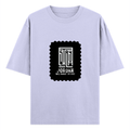 Oversized Standard T-Shirt | Unisex Relaxed Fit | 100% Super Combed Cotton DTG | Soft, Breathable & Durable | Adult | Typographic | Determination - front - Lavender - mockup 1