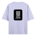 Oversized Standard T-Shirt | Unisex Relaxed Fit | 100% Super Combed Cotton DTG | Soft, Breathable & Durable | Adult | Typographic | Determination - back - Lavender - mockup 2