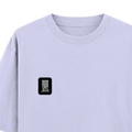 Oversized Standard T-Shirt | Unisex Relaxed Fit | 100% Super Combed Cotton DTG | Soft, Breathable & Durable | Adult | Typographic | Determination - left pocket - Lavender - mockup 3