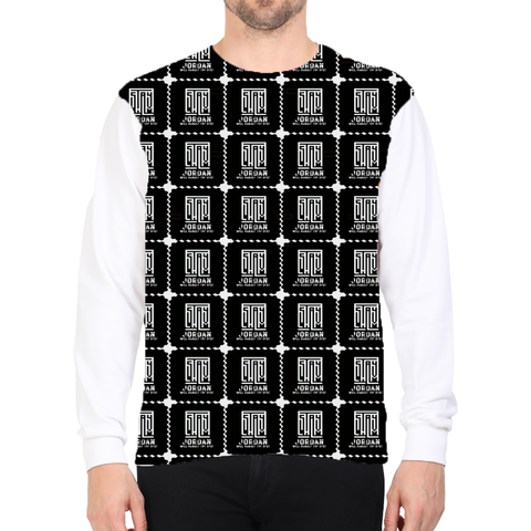 AOP Sweatshirt | Kids' Regular Fit | Polyester Fleece | Soft, Durable, Water Resistant | Unisex | Typographic | Determination | Everyday | Confident - front - White - mockup 1