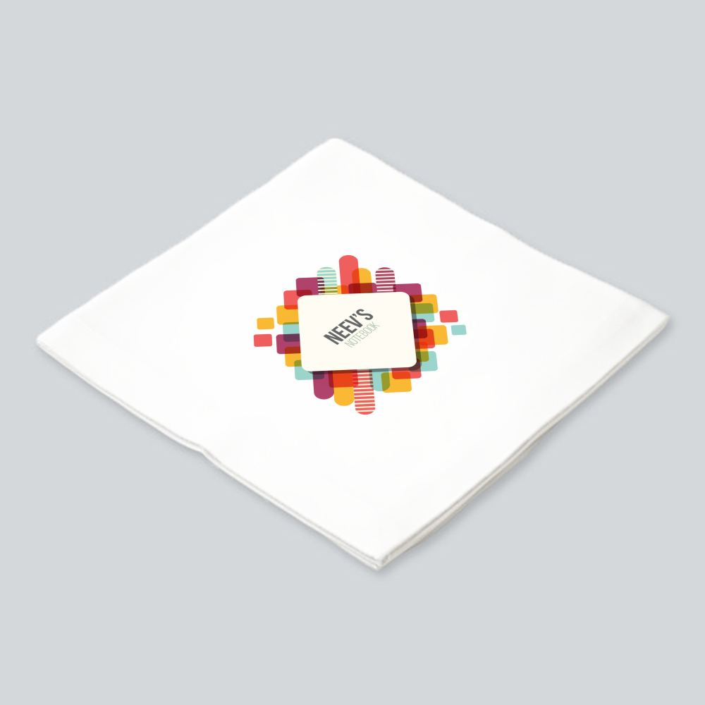 Personalized Geometric Cloth Napkin All Over Printing for Student - Back To School Gift