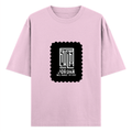 Oversized Standard T-Shirt | Unisex Oversized Fit | 180 GSM 100% Super Combed Cotton | DTF Print | Soft & Durable | Typographic | Determination - front - Light Baby Pink - mockup 1