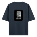 Oversized Standard T-Shirt | Unisex Oversized Fit | 180 GSM 100% Super Combed Cotton | DTF Print | Soft & Durable | Typographic | Determination - back - Navy Blue - mockup 2