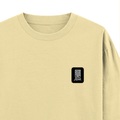 Oversized Standard T-Shirt | Unisex Oversized Fit | 180 GSM 100% Super Combed Cotton | DTF Print | Soft & Durable | Typographic | Determination - right pocket - Beige - mockup 4