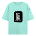Oversized Classic T-Shirt | Unisex Oversized Fit | 100% Super-Combed Cotton | Pre-Shrunk & Ribbed Neck | Adults | Typographic | Determination - front - Mint - mockup 1