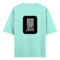 Oversized Classic T-Shirt | Unisex Oversized Fit | 100% Super-Combed Cotton | Pre-Shrunk & Ribbed Neck | Adults | Typographic | Determination - back - Mint - mockup 2