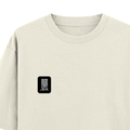 Oversized Classic T-Shirt | Unisex Oversized Fit | 100% Super-Combed Cotton | Pre-Shrunk & Ribbed Neck | Adults | Typographic | Determination - left pocket - Off White - mockup 3