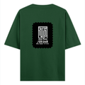 Oversized Classic T-Shirt | Unisex Fit | 100% Super-Combed Cotton | Pre-Shrunk, Double-Stitched | Adults | Typographic | Determination | Everyday - back - Bottle Green - mockup 2