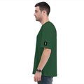 Oversized Classic T-Shirt | Unisex Fit | 100% Super-Combed Cotton | Pre-Shrunk, Double-Stitched | Adults | Typographic | Determination | Everyday - right sleeve - Bottle Green - mockup 6