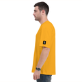 Oversized Classic T-Shirt | Unisex Fit | 100% Super-Combed Cotton | Pre-Shrunk, Double-Stitched | Adults | Typographic | Determination | Everyday - right sleeve - Golden Yellow - mockup 6