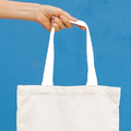 AOP Tote Bag Non-Zipper | Standard Size | Premium Canvas | Reusable & Versatile | Unisex Adults | Typographic | Determination | Everyday | Confident - handle - mockup 3