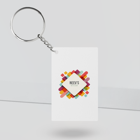 Personalized Geometric Keychain for Student - Back To School Gift
