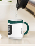 Magic Coffee Mug | 11 oz | Ceramic | Heat-Activated Design Reveal | Unisex | Typographic | Determination | Everyday | Confident - front_11oz Green - 11oz Green - mockup 2