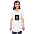 Female Maternity Dress | Regular Fit | DTG Print | Comfortable & Expressive | Unisex | Typographic | Determination | Everyday | Confident - front - White - mockup 1