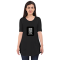 Female Maternity Dress | Regular Fit | Bio-Washed Cotton Blend | Double Stitched Seam | Women | Typographic | Determination | Everyday | Confident - front - Black - mockup 1