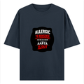 Oversized Standard T-Shirt | Unisex Relaxed Fit | 100% Super Combed Cotton DTG | Soft, Breathable & Durable | Adult | Grunge | Attitude | Everyday - front - Navy Blue - mockup 1