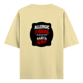 Oversized Standard T-Shirt | Unisex Relaxed Fit | 100% Super Combed Cotton DTG | Soft, Breathable & Durable | Adult | Grunge | Attitude | Everyday - back - Beige - mockup 2