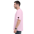 Oversized Standard T-Shirt | Unisex Relaxed Fit | 100% Super Combed Cotton DTG | Soft, Breathable & Durable | Adult | Grunge | Attitude | Everyday - right sleeve - Light Baby Pink - mockup 6