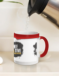 Magic Coffee Mug | 11 oz | Ceramic | Heat-Activated Design Reveal | Unisex | Grunge | Positivity | Motivation | Birthday | Uplifting | Uplifting - front_11oz Red - 11oz Red - mockup 1
