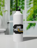 Sipper Bottle | 750 ml | Aluminum | Fade Proof Sublimation Print | Clip Cap | Unisex | Grunge | Positivity | Motivation | Birthday | Uplifting - front - White - mockup 1