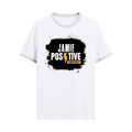 Ringer T-shirt | Unisex Regular Fit | 100% Cotton DTF/DTG | Contrast Rib Neck Bio Washed Pre-Shrunk | Adults | Grunge | Positivity | Motivation - front - White Black - mockup 1