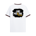 Ringer T-shirt | Unisex Regular Fit | 100% Cotton DTF/DTG | Contrast Rib Neck Bio Washed Pre-Shrunk | Adults | Grunge | Positivity | Motivation - back - Maroon off white - mockup 2