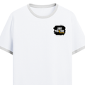 Ringer T-shirt | Unisex Regular Fit | 100% Cotton DTF/DTG | Contrast Rib Neck Bio Washed Pre-Shrunk | Adults | Grunge | Positivity | Motivation - left pocket - White Black - mockup 3