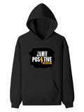 Pullover Hoodie | Unisex Regular Fit | Tri-Layer Cotton Blend | DTG Print Ready | Adults | Grunge | Positivity | Motivation | Birthday | Uplifting - front - Black - mockup 1