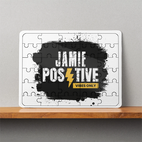 MDF Wooden Puzzles | 6x8 Inch | 30 Pieces | Durable MDF | Glossy Finish | Sublimation Print | Lightweight | Waterproof | Fade-Proof | Unisex | Grunge