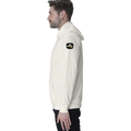 Pullover Hoodie | Unisex Regular Fit | Cotton Blend | Embroidery Ready | All Ages | Grunge | Positivity | Motivation | Birthday | Uplifting - left sleeve - Off White - mockup 5