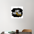 Acrylic Poster | 3mm Glossy Finish | UV Printed | Self-Adhesive Wall Mount | Unisex | Grunge | Positivity | Motivation | Birthday | Uplifting - front_3 - 12x12Inch - White - mockup 3