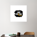 Acrylic Poster | 3mm Glossy Finish | UV Printed | Self-Adhesive Wall Mount | Unisex | Grunge | Positivity | Motivation | Birthday | Uplifting - front_4 - 16x16In - White - mockup 4