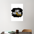 Acrylic Poster | 3mm Glossy Finish | UV Printed | Self-Adhesive Wall Mount | Unisex | Grunge | Positivity | Motivation | Birthday | Uplifting - front_5 - A3 Poster - White - mockup 5