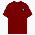 Cotton Stretch T-Shirt (Dtg) | T-Shirts | Him, Her, Unisex | Grunge | Positivity | Motivation | Birthday | Uplifting | Uplifting Positivity - left pocket - Red - mockup 3