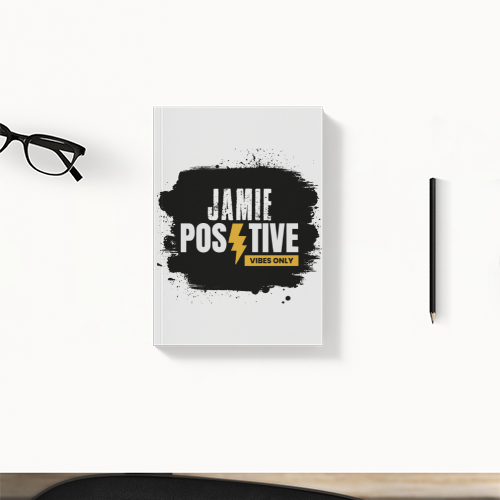 Daily Planner | 3-Month Undated | 300 GSM Cover, 70 GSM Pages, Digital Print | 204 Pages, Soft-Bound, Perfect Binding, Dotted Pages | Unisex | Grunge - front - White - mockup 1