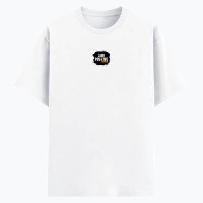 Basic T-Shirt | Unisex XS-2XL | Poly-Cotton Blend | Soft Finish & Durable | Everyday Wear | Grunge | Positivity | Motivation | Birthday | Uplifting - front - White - mockup 1