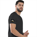 Basic T-Shirt | Unisex XS-2XL | Poly-Cotton Blend | Soft Finish & Durable | Everyday Wear | Grunge | Positivity | Motivation | Birthday | Uplifting - right sleeve - Black - mockup 6