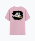 Cotton Stretch T-Shirt | Unisex Fit | 95% Cotton 5% Spandex | Breathable, Stretchable, 240 GSM | Adults | Grunge | Positivity | Motivation | Birthday - back - Light Baby Pink - mockup 2