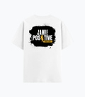 Cotton Stretch T-Shirt | Unisex Fit | 95% Cotton 5% Spandex | Breathable, Stretchable, 240 GSM | Adults | Grunge | Positivity | Motivation | Birthday - back - White - mockup 2