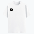 Cotton Stretch T-Shirt | Unisex Fit | 95% Cotton 5% Spandex | Breathable, Stretchable, 240 GSM | Adults | Grunge | Positivity | Motivation | Birthday - right pocket - White - mockup 4