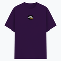 Basic T-Shirt | Unisex Fit, Sizes XS-2XL | 180 GSM Poly-Cotton Blend, DTF Ready | Bio-Wash, Silicon Finish, Durable Stitching | Adults | Grunge - front - Purple - mockup 1