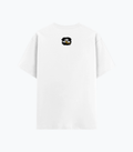 Basic T-Shirt | Unisex Fit, Sizes XS-2XL | 180 GSM Poly-Cotton Blend, DTF Ready | Bio-Wash, Silicon Finish, Durable Stitching | Adults | Grunge - back - White - mockup 2