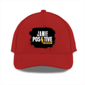 Sports Cap | Unisex | Polyester | Breathable, Adjustable Fit, DTG Printing | All Ages | Grunge | Positivity | Motivation | Birthday | Uplifting - front - Red - mockup 1