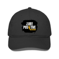 Classic Trucker Cap | Unisex | DTG Print | Breathable Mesh Back | Adjustable Snapback | Grunge | Positivity | Motivation | Birthday | Uplifting - front - Black - mockup 1